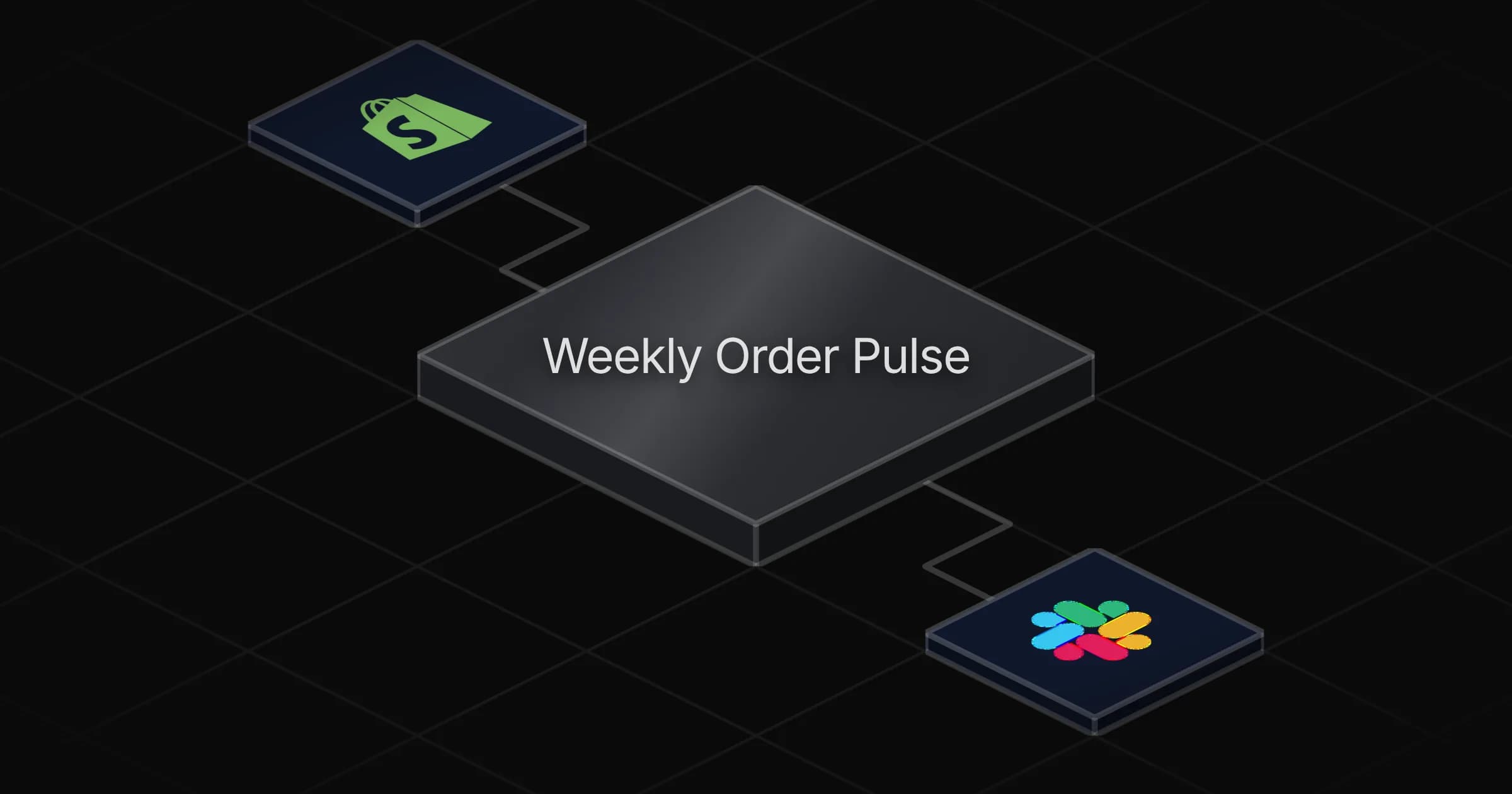 Weekly Shopify order summaries posted to Slack agent board